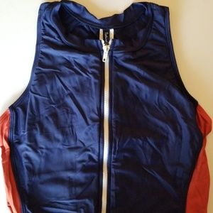 Racerback Blue and Red Swimsuit